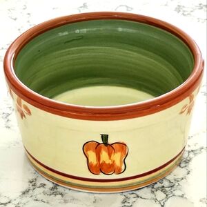 Vintage HD Designs Hand Painted Ramekin Veggie Garden Dip Bowl Dish 4"